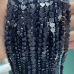 No_1006_Synthetic Blue Sand Stone Flat Heart_6mm_(Sold Per Strand)