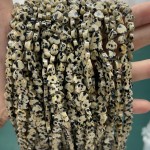 No_1020_Natural Dalmation Jasper Flat Heart_6mm_(Sold Per Strand)