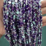 No_1040_Synthetic Flower Purple Imperial Jasper Flat Heart_6mm_(Sold Per Strand)