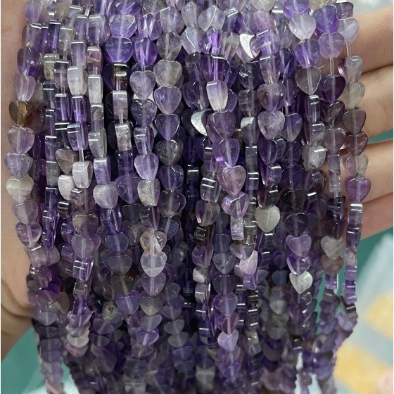 No_1045_Natural Amethyst Flat Heart_6mm_(Sold Per Strand)