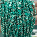 No_1046_Synthetic Green Imperial Jasper Flat Heart_6mm_(Sold Per Strand)