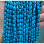No_1059_Synthetic Blue Turquoise Rice Beads_5*8mm_(Sold Per Strand)