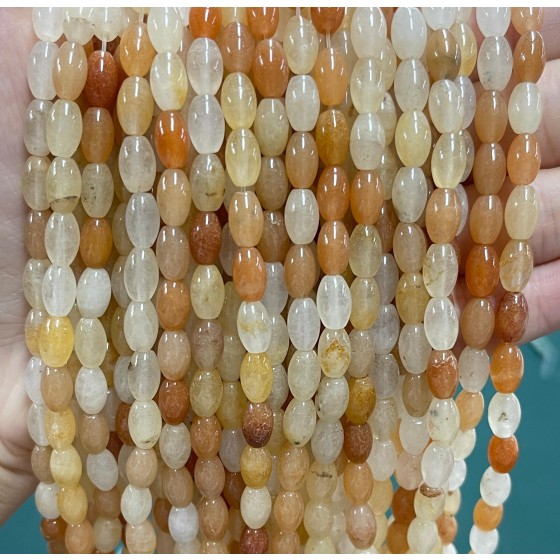 No_1084_Natural Golden Silk Corn Pearl_5*8mm_(Sold Per Strand)
