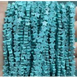 No_1091_Synthetic Light Green Turquoise Five Pointed Star_6mm_(Sold Per Strand)