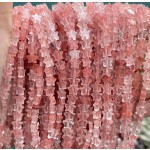 No_1097_Synthetic Watermelon Red Crystal Five Pointed Star_6mm_(Sold Per Strand)