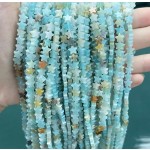 No_1100_Natural Amazonite Five Pointed Star_6mm_(Sold Per Strand)