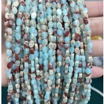 No_139_Synthetic Shoushan Stone Flat Oval Bead_6*4mm _(Sold Per Strand)