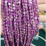 No_149_Synthetic Purple Imperial Jasper Flat Oval Bead_6*4mm _(Sold Per Strand)