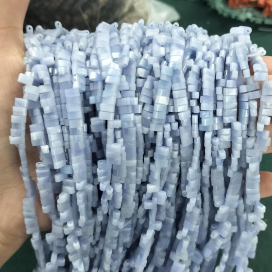 No_167_Synthetic Purple Agate Double Hole Square Bead_5*2mm_(Sold Per Strand)