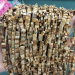 No_179_Natural Picture Jasper Double Hole Square Bead_5*2mm_(Sold Per Strand)