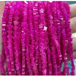 No_1117_Enhanced Rose Red Chalcedony Five Pointed Star_6mm_(Sold Per Strand)