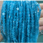 No_1119_Enhanced Blue Chalcedony Five Pointed Star_6mm_(Sold Per Strand)