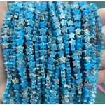 No_1128_Synthetic Blue Imperial Jasper Five Pointed Star_6mm_(Sold Per Strand)