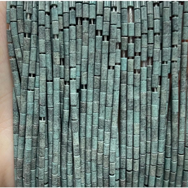 No_1140_Natural Bluestone Round Tube_2*4mm_(Sold Per Strand)