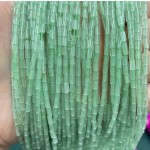 No_1149_Natural Green Aventurine Round Tube_2*4mm_(Sold Per Strand)