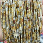 No_1162_Natural Crazy Lace Agate Round Tube_2*4mm_(Sold Per Strand)