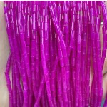 No_1172_Enhanced Purple Red Chalcedony Round Tube_2*4mm_(Sold Per Strand)
