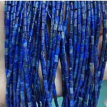 No_1188_Enhanced Lapis Lazuli Round Tube_2*4mm_(Sold Per Strand)