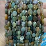 No_1227_Natural Indian Agate Egg Shaped Bead_8*10mm_(Sold Per Strand)