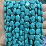 No_1231_Synthetic Light Turquoise Egg Shaped Bead_8*10mm_(Sold Per Strand)