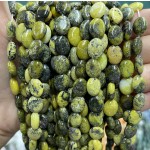 No_1239_Natural Grass Green Turquoise Egg Shaped Bead_8*10mm_(Sold Per Strand)