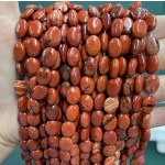 No_1248_Natural Red Jasper Egg Shaped Bead_8*10mm_(Sold Per Strand)
