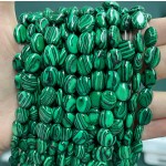 No_1249_Synthetic Malachite Egg Shaped Bead_8*10mm_(Sold Per Strand)