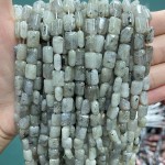 No_1289_Natural White Labradorite Rectangle_6*8mm_(Sold Per Strand)