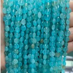 No_1336_Imitated Amazonite Chalcedony Coin Beads_6mm_(Sold Per Strand)