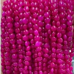 No_1338_Enhanced Magenta Chalcedony Coin Beads_6mm_(Sold Per Strand)
