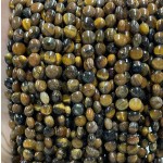 No_1355_Natural Yellow Tiger Eye Stone Coin Beads_6mm_(Sold Per Strand)