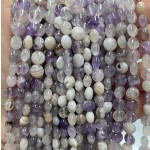 No_1360_Natural Amethyst Coin Beads_6mm_(Sold Per Strand)
