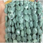 No_1365_Natural Lushan Jade Egg Shaped Bead_10*14mm_(Sold Per Strand)