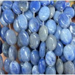 No_1408_Natural Blue Aventurine Egg Shaped Beads_10*14mm_(Sold Per Strand)