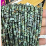 No_1415_Natural African Turquoise Cylinder_4*4mm_(Sold Per Strand)