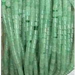 No_1420_Natural Green Aventurine Cylinder_4*4mm_(Sold Per Strand)