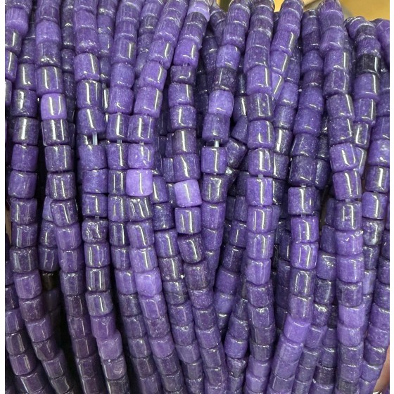 No_1426_Enhanced Deep Purple Chalcedony Column_4*4mm_(Sold Per Strand)
