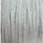 No_1436_Natural White Crystal Cylinder_4*4mm_(Sold Per Strand)