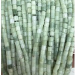 No_1437_Natural Lushan Jade Cylinder_4*4mm_(Sold Per Strand)