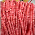 No_1439_Synthetic Rhodochrosite Cylinder_4*4mm_(Sold Per Strand)