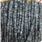No_1451_Natural Black Labradorite Cylinder_4*4mm_(Sold Per Strand)
