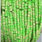 No_1456_Synthetic Fruit Green Imperial Jasper Cylinder_4*4mm_(Sold Per Strand)
