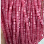 No_1470_Enhanced Purple Red Chalcedony Cylinder_4*4mm_(Sold Per Strand)