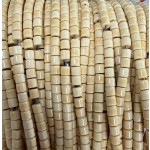 No_1504_Light Porcelain Coffee Glass Cylinder_4*4mm_(Sold Per Strand)