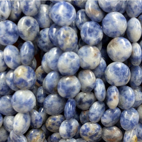 No_1512_Natural Blue Spot Jasper Coin Beads_10mm_(Sold Per Strand)
