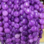 No_1515_Enhanced Purple Chalcedony Coin Beads_10mm_(Sold Per Strand)
