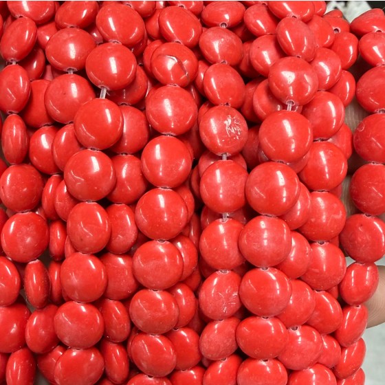 No_1517_Synthetic Red Jasper Coin Beads_10mm_(Sold Per Strand)