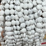 No_1526_Natural White Turquoise Coin Beads_10mm_(Sold Per Strand)