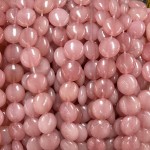 No_1539_Enhanced Deep Pink Chalcedony Coin Beads_10mm_(Sold Per Strand)