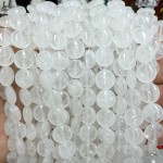No_1551_Natural White Crystal Coin Beads_10mm_(Sold Per Strand)